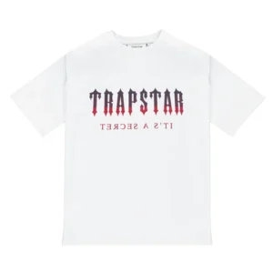 DECODED TEE - WHITE-RED GRADIENT