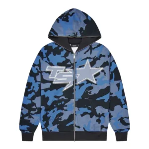 NEW Ta Star Camo Hoodie Blue