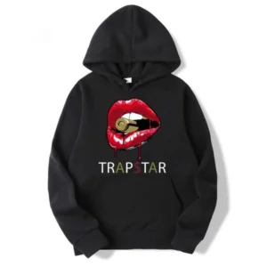 New Trapstar Red Lips Hoodie